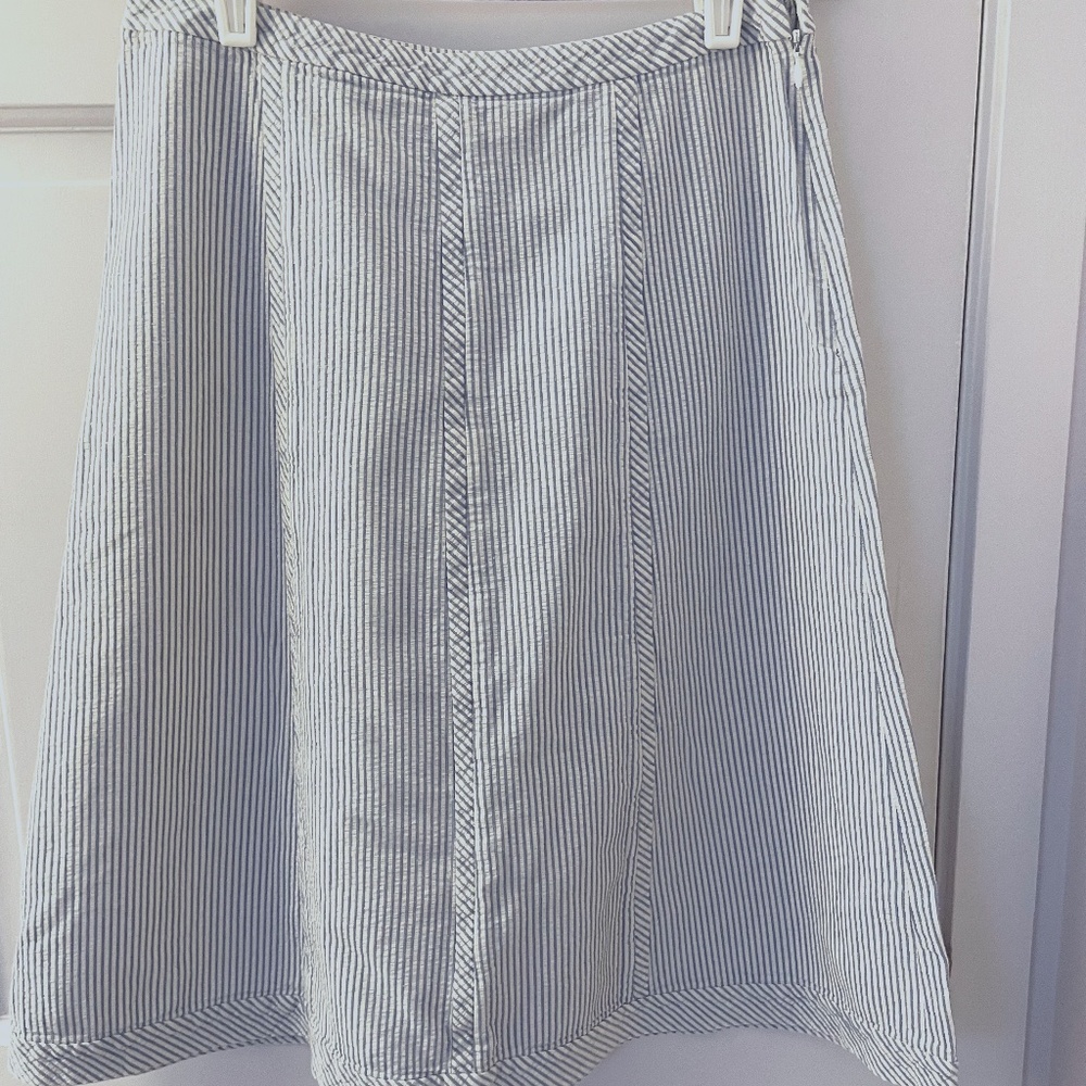 Talbots Seersucker Cotton Skirt-A line style-Women’s Size 4